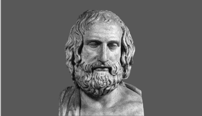 Bust of the philosopher Protagoras