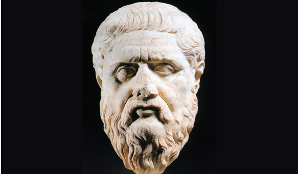 Sculpture of the philosopher Gorgias
