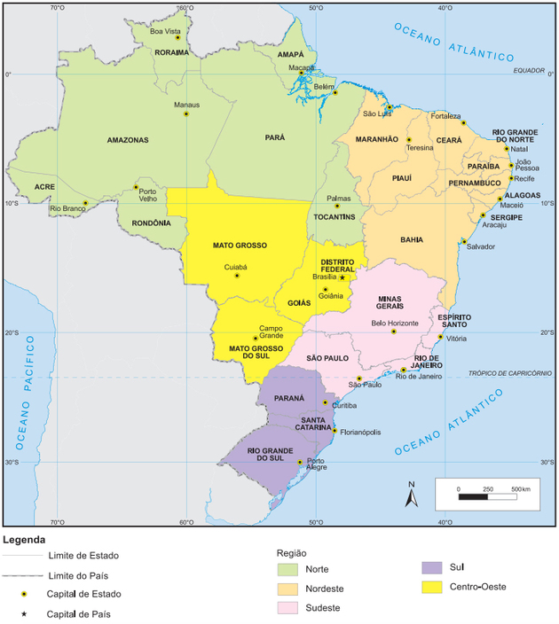 Brazil's map