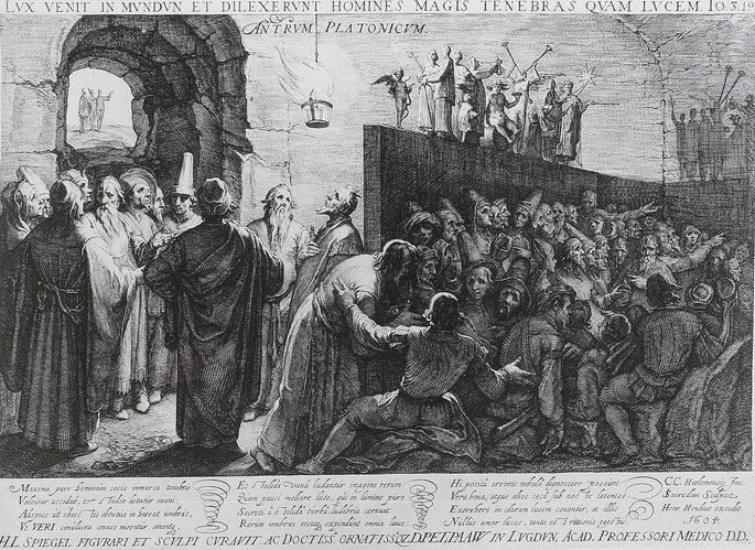 Representative image of the Cave Myth, by Jan Sanraedam (1604)