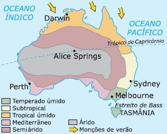 Australia's weather types