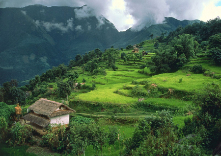 Himalayan mountain range, Nepal