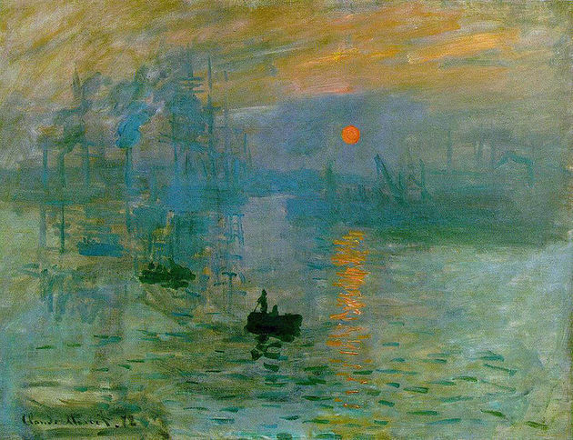 Impression, sunrise (1872), by Claude Monet