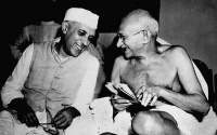 Mahatma Gandhi and Jawaharlal Nehru .