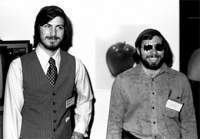Steve Jobs and Wozniak around 1977