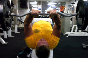 Intense weight training is common among vigorous people